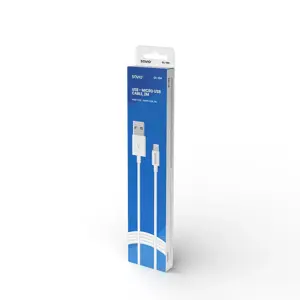 Kabelis SAVIO CL-124 (Micro USB - USB 2.0 A tipo ; 2 m; baltos spalvos)