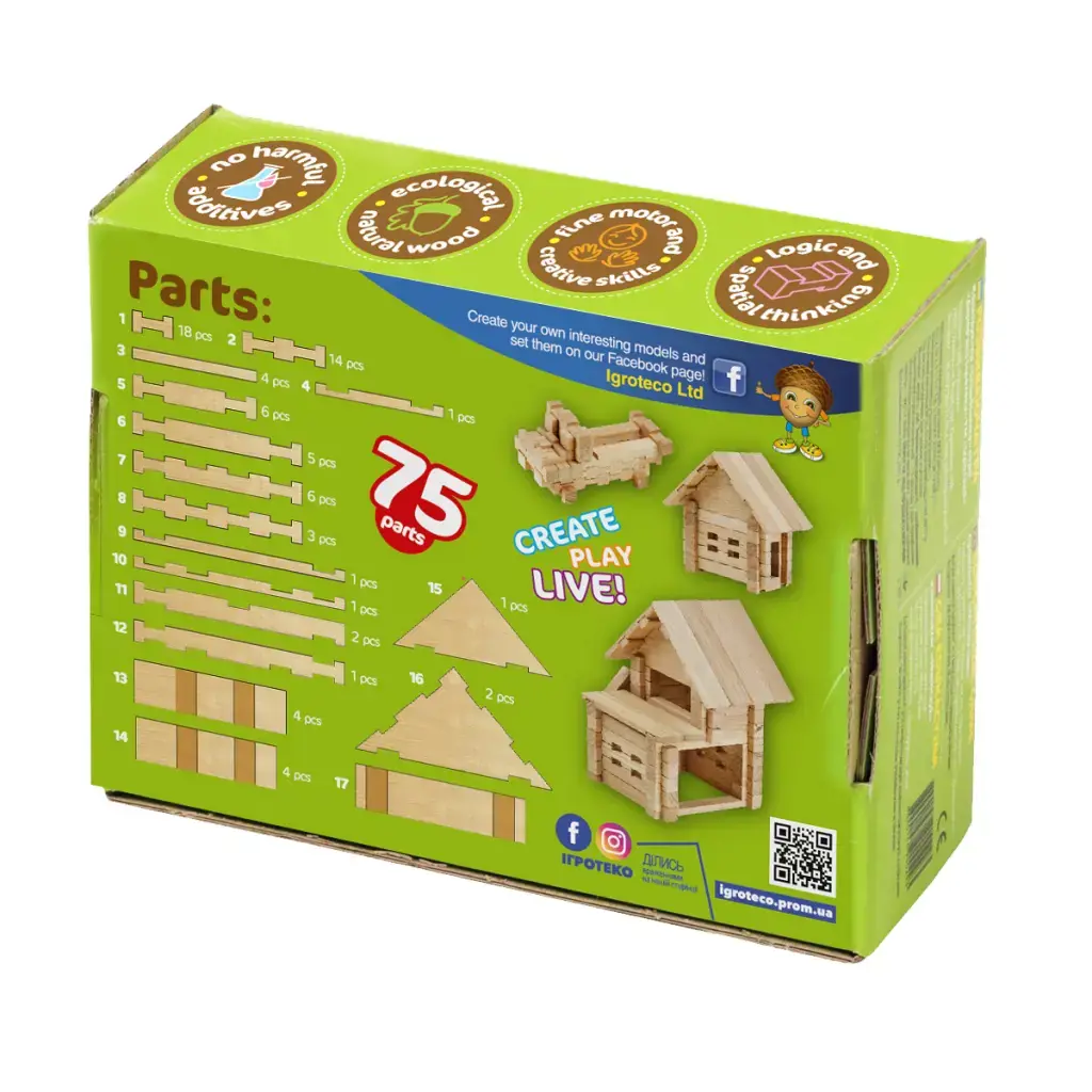 Konstruktorius - Namas su garažu, 75 det.