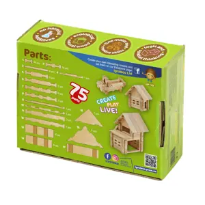 Konstruktorius - Namas su garažu, 75 det.