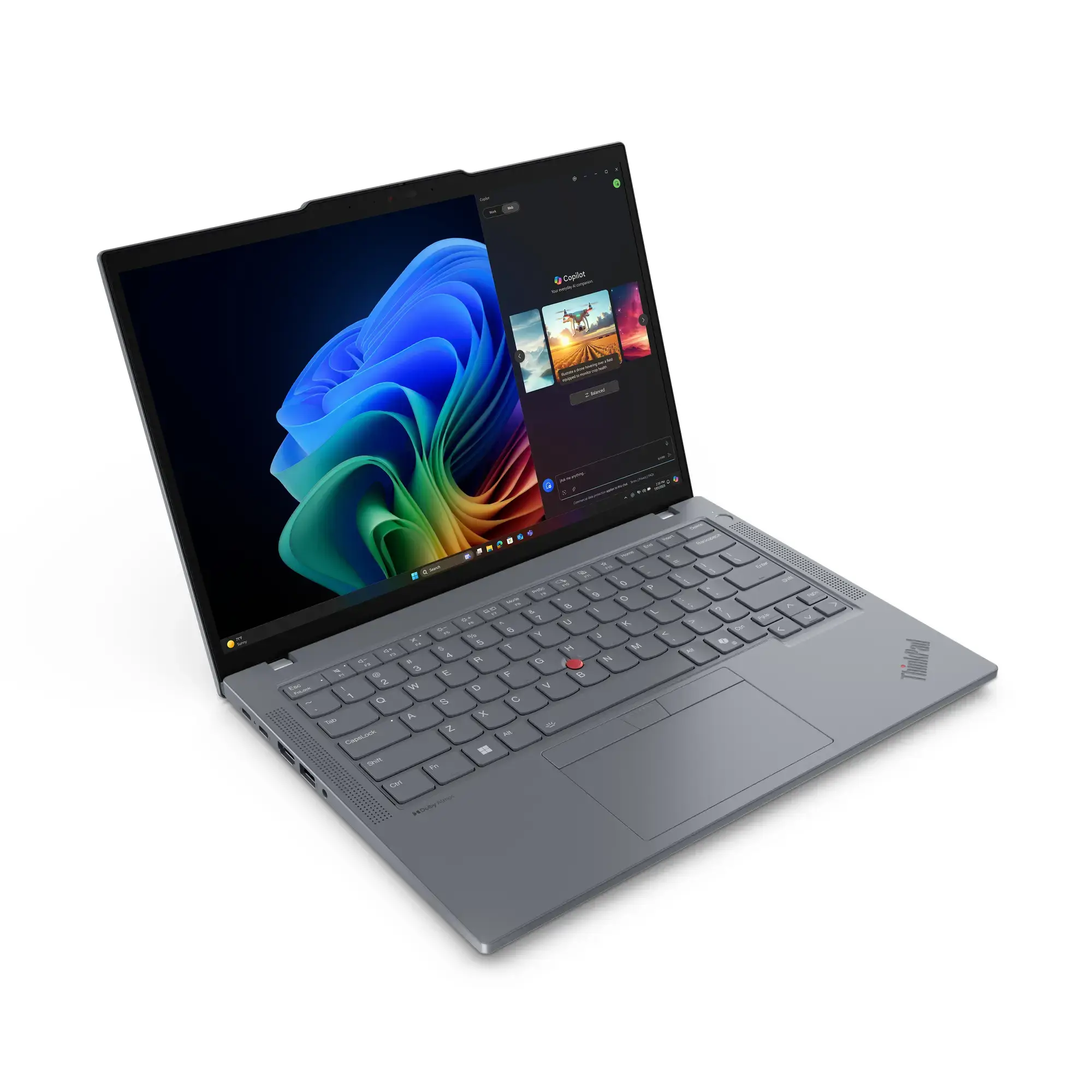 Lenovo ThinkPad T14 Gen 6 Copilot+ Ryzen™ AI 5 PRO 340 256GB SSD 16GB 14" WUXGA (1920x1200) IPS WIN11 Pro GREY Baclkit Keyboard FP Reader 1YW