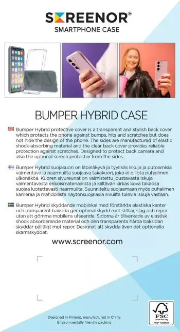 SCREENOR BUMPER HONOR 200 SMART TRANSPARENT