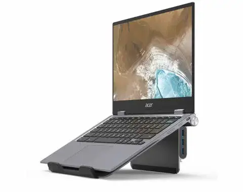 Acer HP.DSCAB.012, Nešiojamojo kompiuterio stovas, sidabrinės spalvos, 29,5 cm (11,6"), 39,6 cm (15,6"), 270 mm, 45 mm