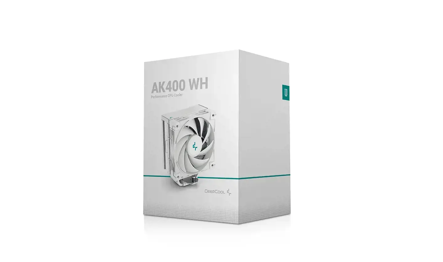 "DeepCool AK400 WH", radiatorius / radiatorius, 12 cm, 66,47 cfm, baltas