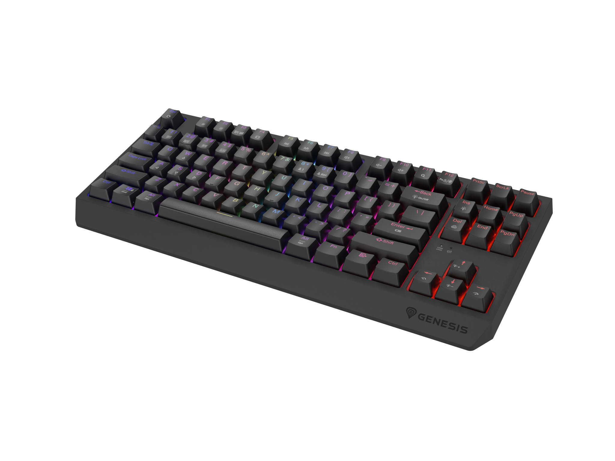 Genesis | THOR 230 | Mechanical Gaming Keyboard | Wireless | US | Outemu Red | Black