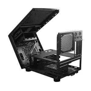 Chieftec CI-02B-OP, Cube, PC, Black, micro ATX, Mini-ITX, SPCC, Home/Office