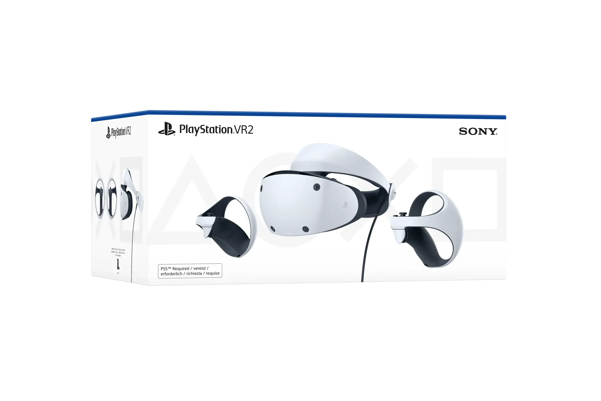 "Sony PlayStation VR2", specialus ant galvos montuojamas ekranas, juodas, baltas, 110°, vienspalvis, OLED, 2000 x 2040 taškų