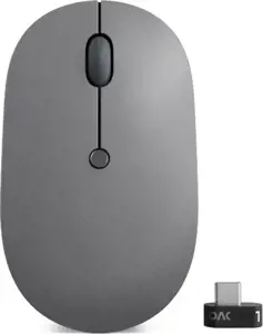 "Lenovo Go" USB-C belaidė pelė, dvipusė, optinė, RF belaidė, 2400 DPI, pilka