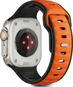 Tech-Protect watch strap IconBand Line Apple Watch 44/45/46/49mm, black/orange