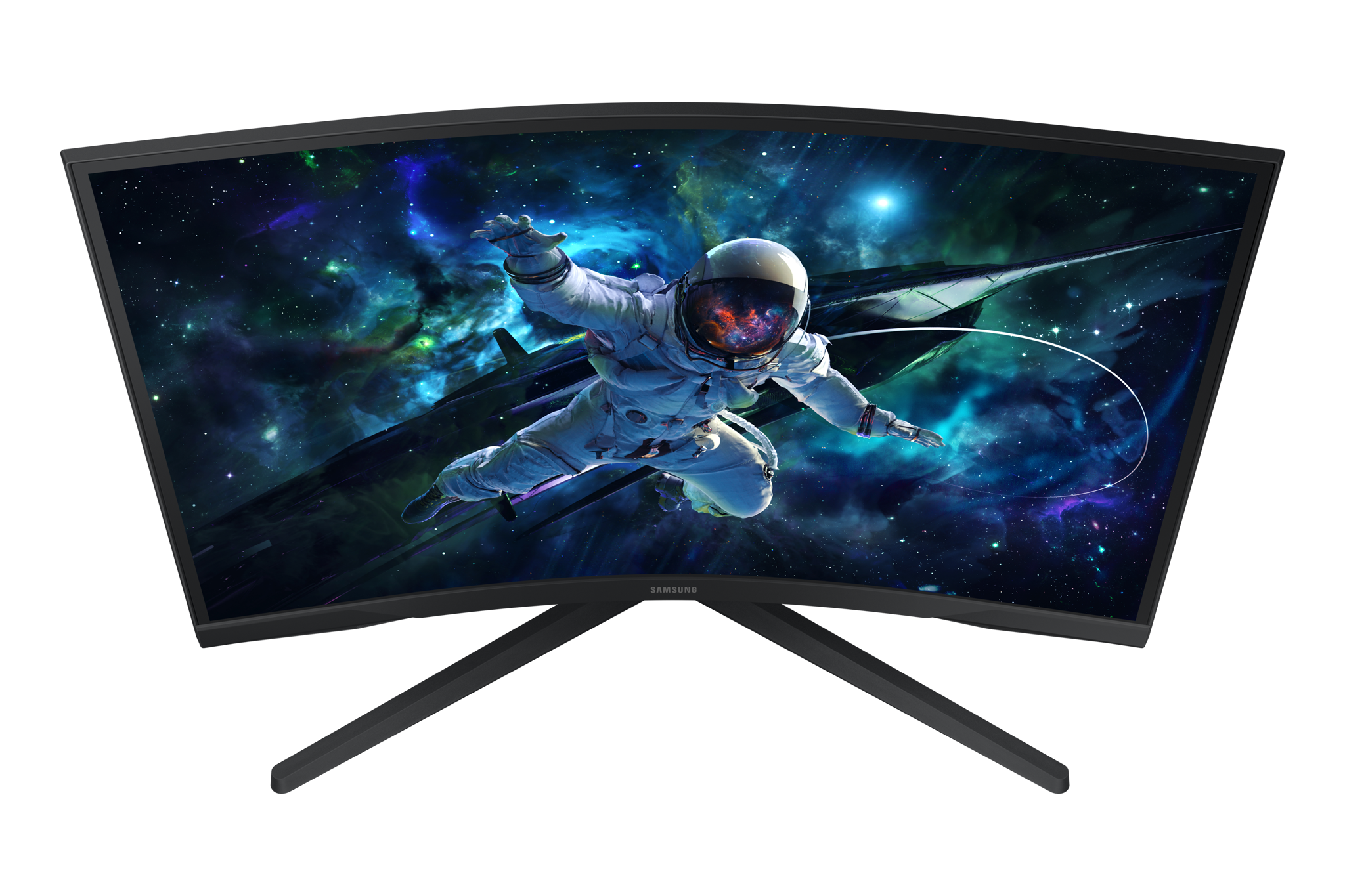 Samsung G55C, 68.6 cm (27"), 2560 x 1440 pixels, Quad HD, LED, 1 ms, Black