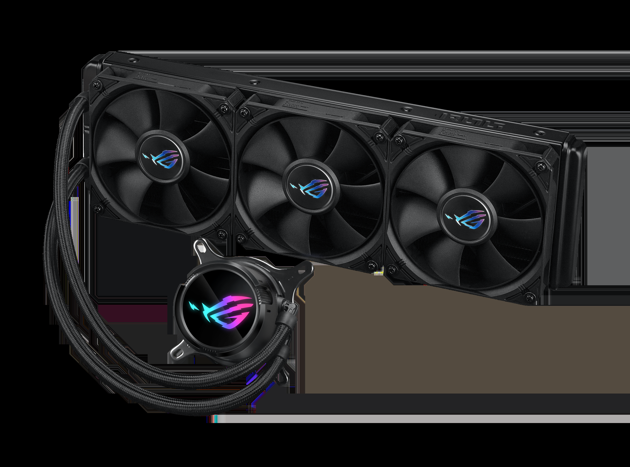 ASUS ROG Strix LC III 360, Liquid cooling kit, 12 cm, 36 dB, 70.38 cfm, Black