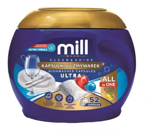 MILL CLEAN&SHINE Ultra 52 Dishwasher Capsules, 3kg