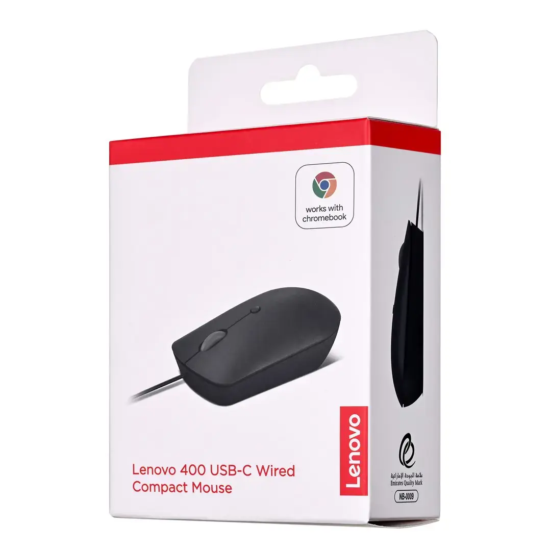 Lenovo GY51D20875, Ambidextrous, Optical, USB Type-C, 2400 DPI, Black