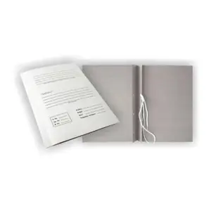 Aplankas SMLT, archyvinis, A4 4cm, 300 g., su 2 raišteliais, su spauda, baltas, kartoninis