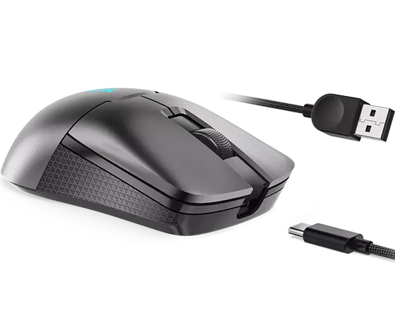 Lenovo M600s, Ambidextrous, Optical, RF Wireless + Bluetooth + USB Type-C, 19000 DPI, Grey