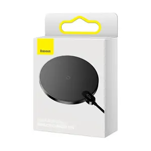 Indukcinis belaidis įkroviklis "Baseus Digital LED 15W" (juodas)