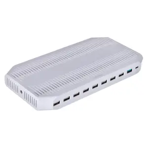 UNITEK Y-2190 Įkrovimo stotelė 8x USB 2.4A 160W 2x QC3.0 USB-C Y-2190