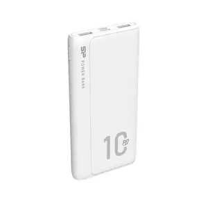 SILICON POWER QP15 maitinimo bankas 10000mAH microUSB Type-C baltos spalvos