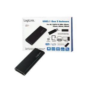 LOGILINK UA0314 LOGILINK - USB 3.1 Gen2 korpusas M.2 SATA SSD kaupikliui