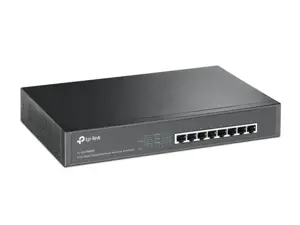 TP-Link TL-SG1008MP, nevaldomas, Gigabit Ethernet (10/100/1000), maitinimas per Ethernet (PoE), montuojamas į stovą, 1U
