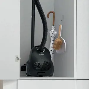 "Bosch Serie 2" BGBS2LB1, 600 W, cilindrinis dulkių siurblys, sausas, dulkių maišelis, 3,5 l, higienos filtras