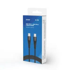 SAVIO KABELIS USB C TIPO - USB C TIPO 5A, 1 M CL-159