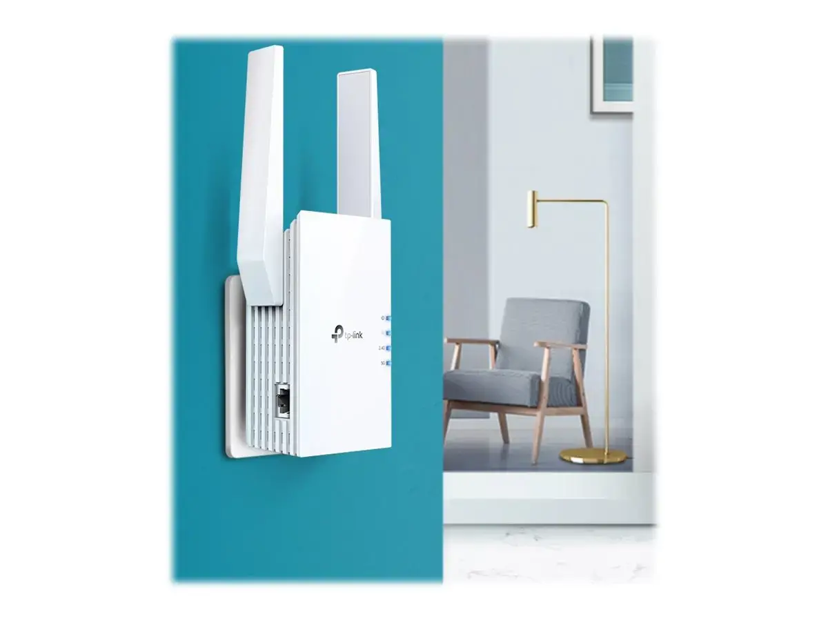TP-Link AX1800 "Wi-Fi" diapazono ilgintuvas, tinklo kartotuvas, 1201 Mbit/s, 10,100,1000 Mbit/s, Windows 10, Windows 2000, Windows 7, Windows 8, Windows 8.1, Windows 98SE, Windows NT, Windows..., išorinis, 10/100/1000Base-T(X)