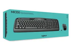 LOGITECH belaidis kombainas MK330 - JAV tarptautinis - 2,4 GHz - NSEA - CR