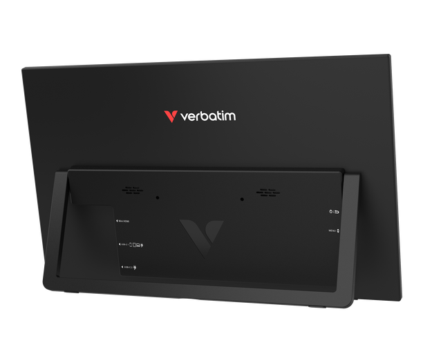 Verbatim 32402 Nešiojamas monitorius LIGHT 15.6'' IPS Touch FHD 1920x1080 10ms 250cd/m2 60Hz, Juoda