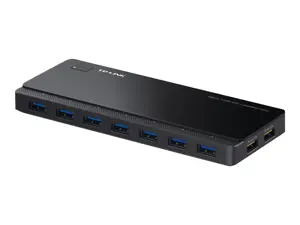 TP-Link UH720, USB 3.2 Gen 1 (3.1 Gen 1) Micro-B, USB 3.2 Gen 1 (3.1 Gen 1) Type-A, 5000 Mbps, juoda, 1 m, USB