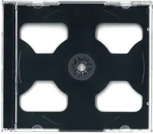 Omega CD box Jewel for 2 CD, black