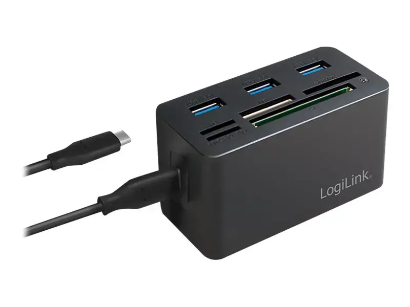 USB3.2 Gen 1 doko stotelė, 8 prievadai, mini, juoda