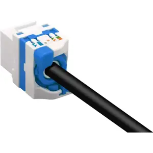 Techly CAT 6a KeyStone RJ45 Jack UTP unshielded Tooless IWP-MD C6A/UROTT, White, Female, U/UTP (UTP), 14.6 mm, 30.7 mm, 16 mm