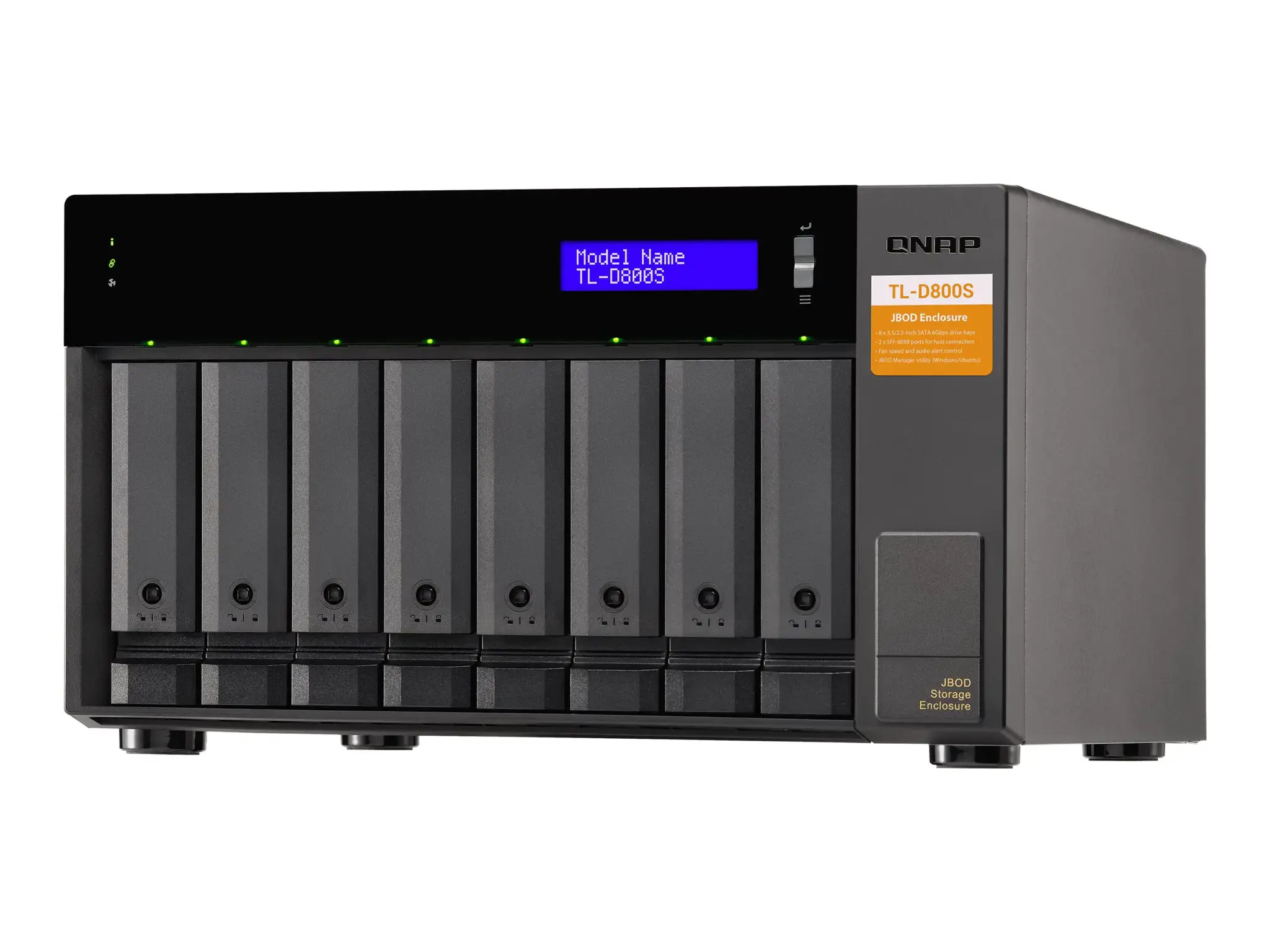 QNAP TL-D800S 8-bay desktop SATA JBOD expansion unit