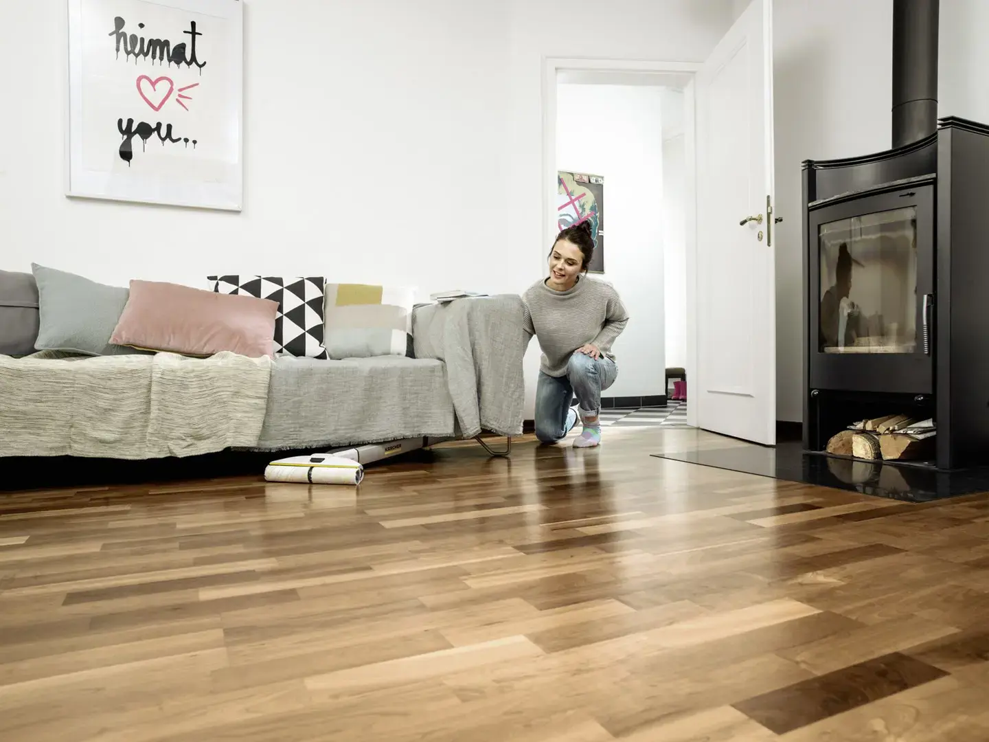 Kärcher EWM 2 Stick vacuum Battery Wet Black, White, Yellow 2.5 Ah