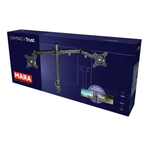 "Trust GXT 1120 Mara" dviguba monitoriaus atrama, laikiklis, 16 kg, 81,3 cm (32"), 100 x 100 mm, aukščio reguliavimas, juoda