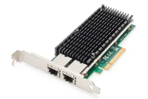 "Digitus" 10 Gb/s dviejų prievadų Ethernet serverio adapteris PCIe X8, "Intel X540 BT2" DN-10163