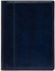 Kalendorius MANAGER Spirex Day 2026, A5, PU, tamsiai mėlyna