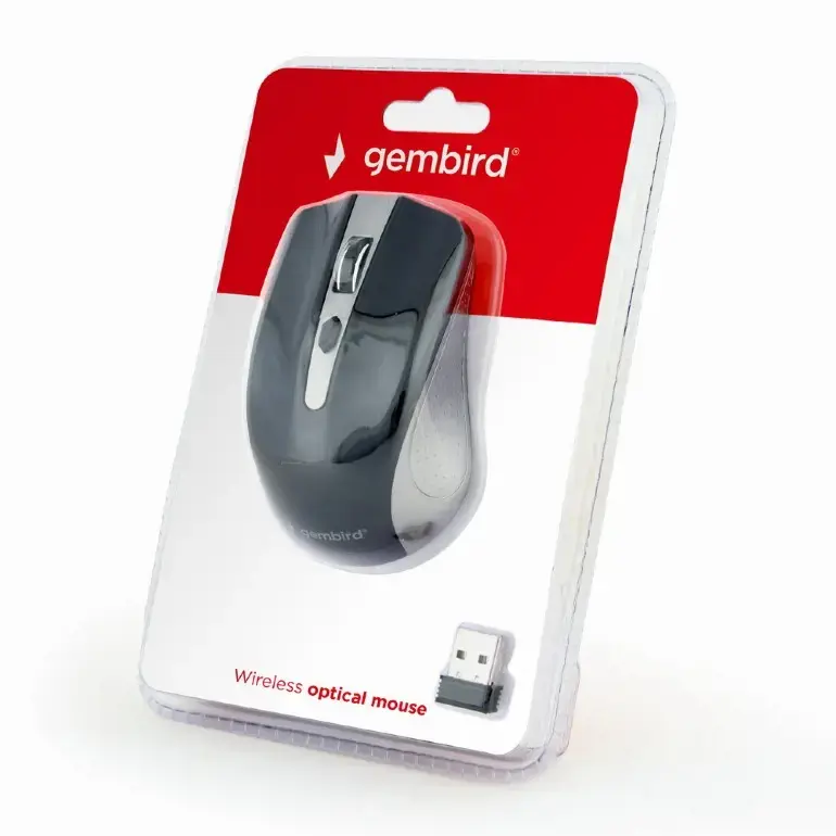 GEMBIRD MUSW-4B-04-GB Gembird Belaidė optinė pelė MUSW-4B-04-GB, 1600 DPI, nano USB, kosminės pilkos/juodos spalvos