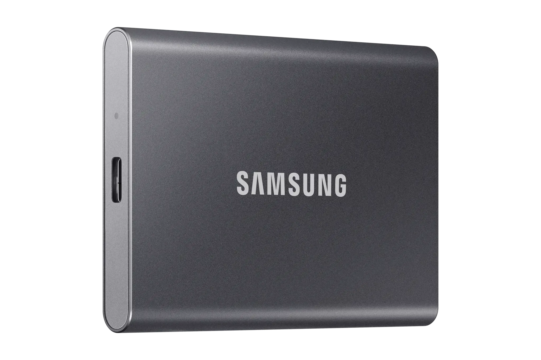 "Samsung" nešiojamasis SSD diskas T7, 1000 GB, C tipo USB, 3.2 Gen 2 (3.1 Gen 2), 1050 MB/s, apsauga nuo slaptažodžio, pilkas