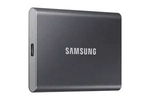 "Samsung" nešiojamasis SSD diskas T7, 1000 GB, C tipo USB, 3.2 Gen 2 (3.1 Gen 2), 1050 MB/s, apsauga nuo slaptažodžio, pilkas