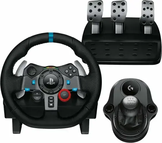 Logitech G29 SE Driving Force Žaidimų vairas ir pedalai, for PC, PS5, PS4, Juoda
