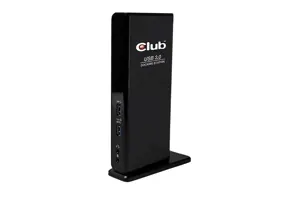 CLUB3D USB Gen1 Type A Dual Display ( HDMI and DVI) DisplayLink™ Docking Station, Wired, USB 3.2 Gen 1 (3.1 Gen 1) Type-A, 1.4a, 3.5 mm, USB Type-B, 10,100,1000 Mbit/s