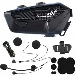 FreedConn F1 Plus V2 EU BT 5.4+EDR motorcycle intercom, range up to 500 m, SPEAKS POLISH