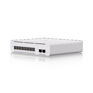 UBIQUITI PRO XG 8 POE COMPACT DESKTOP/WALL-MOUNTABLE, PROFESSIONAL-GRADE 8-PORT, LAYER 3 ETHERLIGHT…