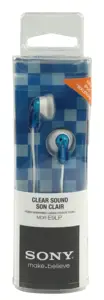 "Sony MDR-E9LP", laidinės, 18 - 22000 Hz, muzikinės, 6 g, ausinės, mėlynos, baltos spalvos
