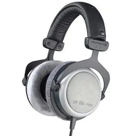 Beyerdynamic DT 880 PRO laidinės ausinės su ausinėmis ir juosta muzikai Juoda, sidabrinė
