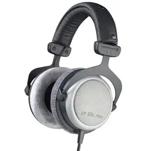Beyerdynamic DT 880 PRO laidinės ausinės su ausinėmis ir juosta muzikai Juoda, sidabrinė