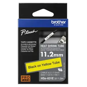 Brother HSE-631E, Yellow, China, Brother, PT-E300VP PTE550W, 69 mm, 155 mm