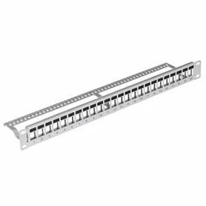 LANBERG PPKS-1024-S Lanberg keystone Patch Panel 19, 24 prievadų 1U, pilka