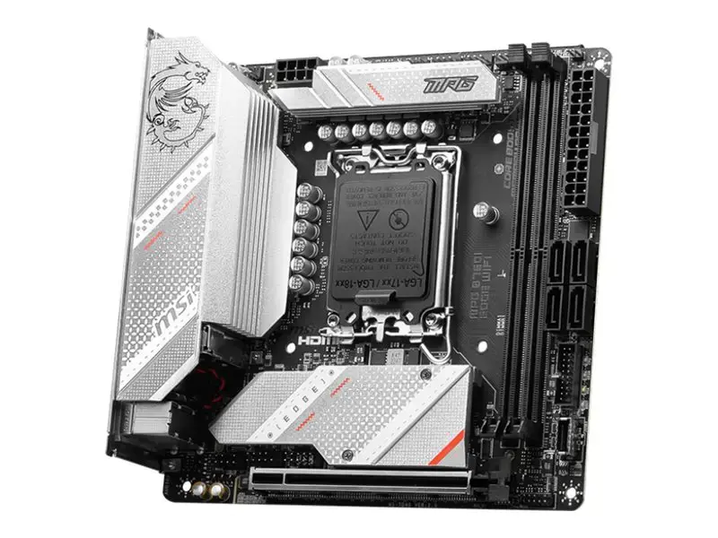 MSI MPG B760I EDGE WIFI, "Intel", LGA 1700, "Intel® Celeron®", "Intel® Pentium® Gold", LGA 1700, DDR5-SDRAM, 96 GB